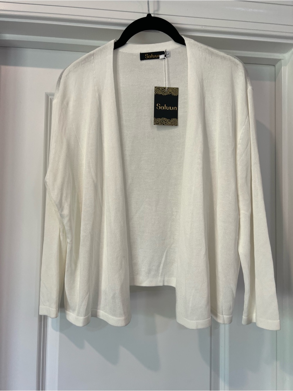Open-Front Women's Cream Cardigan